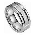 Wholesale 8mm Brick Pattern Tungsten Ring Silver Gold Black Matt Finished Mens Wedding Band