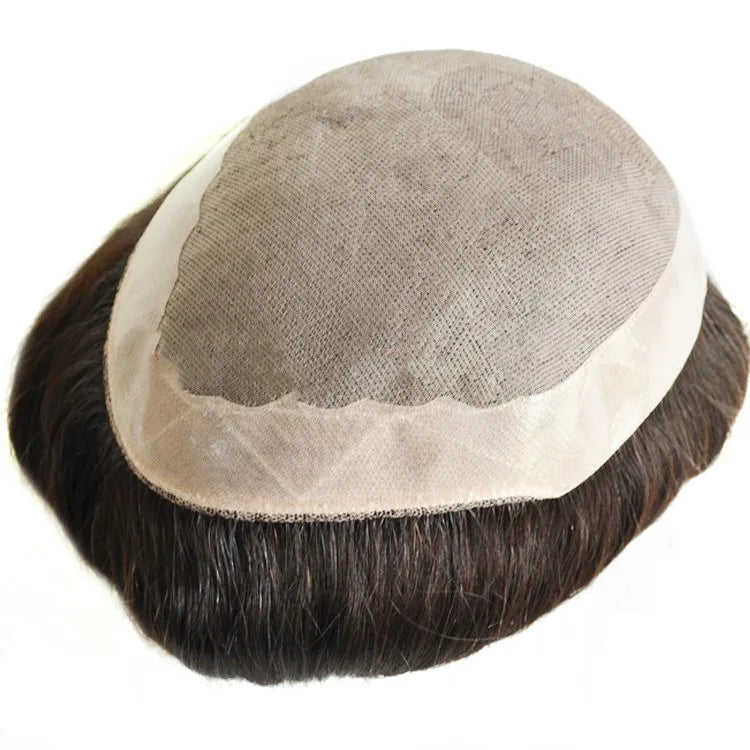 LLBeauty Hair MONO Men Toupee Cuticle Aligned Dobdle Toppers Human Hair 8*10" Brazilian Hair Manunited Wigs Mono Hot Supplier