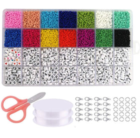 XIMAI Acrylic Alphabet Beads DIY Bracelet Material for Jewelry Making Kit