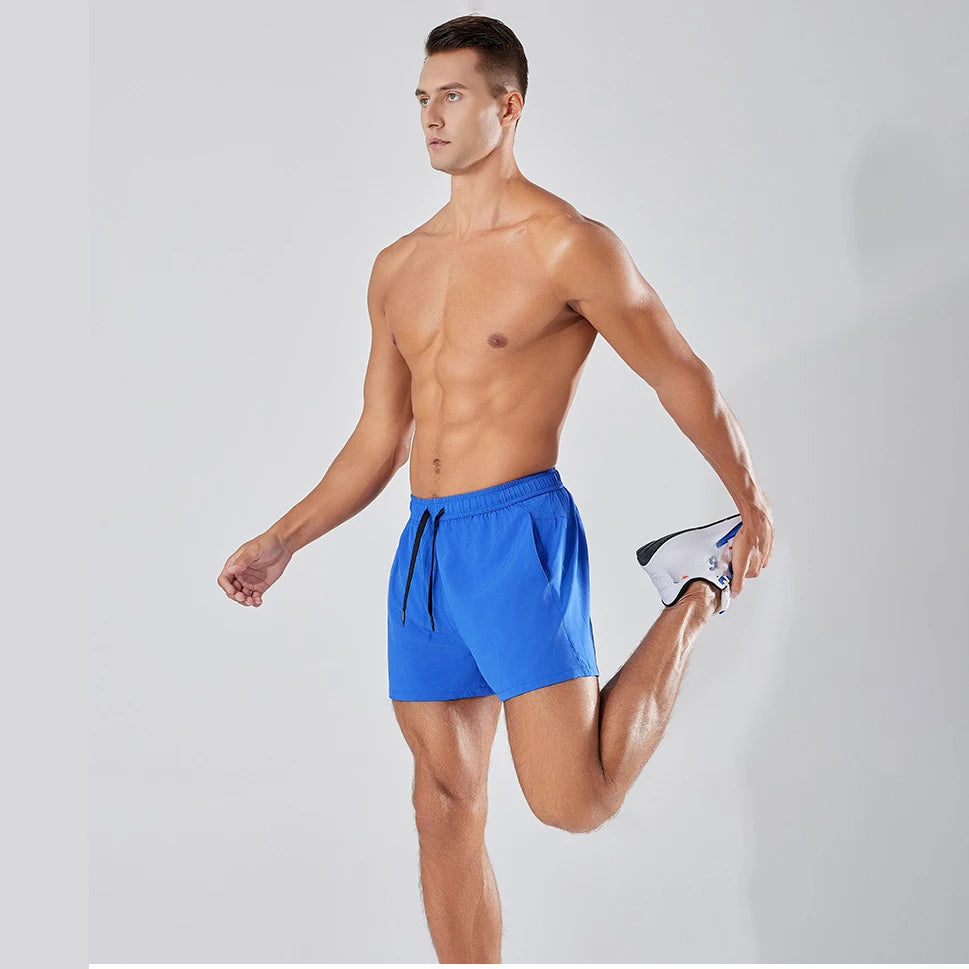 Wholesale Custom Men's Sports Shorts  Triangular Lining Skin-friendly  Breathable 5-inch Sports Spandex Street Wear for Joggers