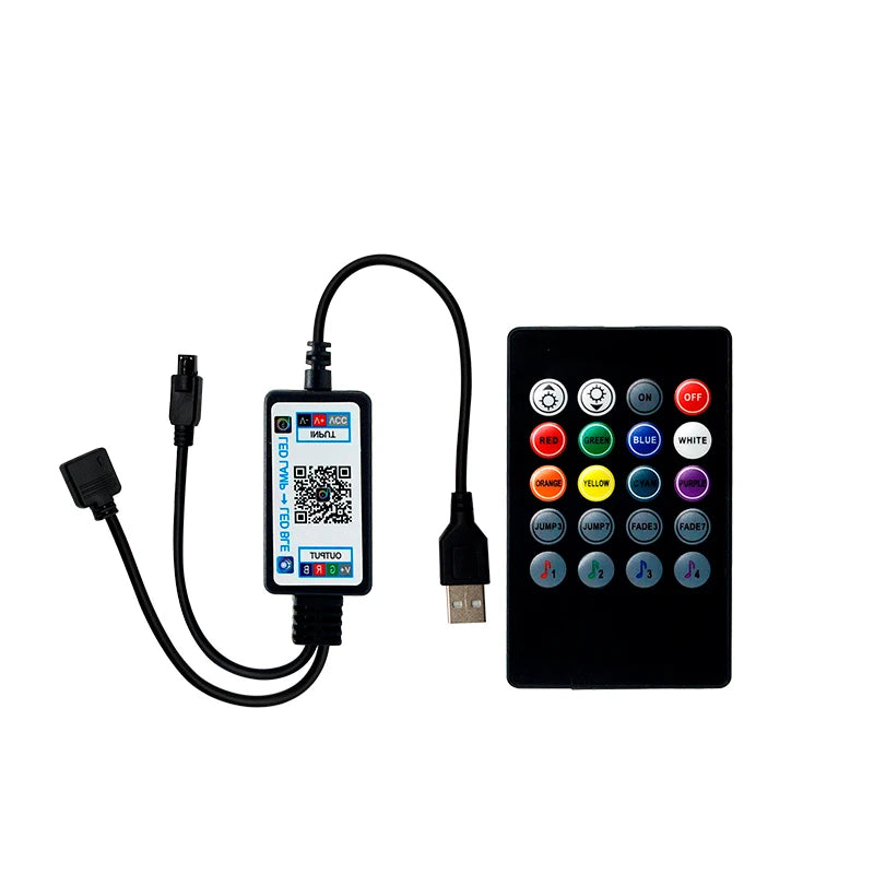 Music BLUE TOOTH RGB Controller Mini IR Remote USB Led Strip Light RGB DC5V-24V