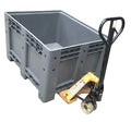 Large 1200*1000mm Single-Faced Plastic Pallet Box Solid Bulk Storage Container 4-Way Entry Stackable PP Material