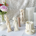 3D Vintage Roman Pillar Silicone Mold Customized Logo 6-Piece Cake Tools Food Contact Safe Eco-Friendly