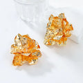 Exaggerated Za High-quality Flower Dangle Earrings for Women Korean Statement Big Earring Jewelry Gift 2024