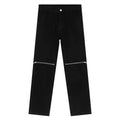 Quality Jean Hombre 2023 Men's Trousers Zip Knee Hole Design Mens Jeans With Zippers Streetstyle Black Jean Boyfriend