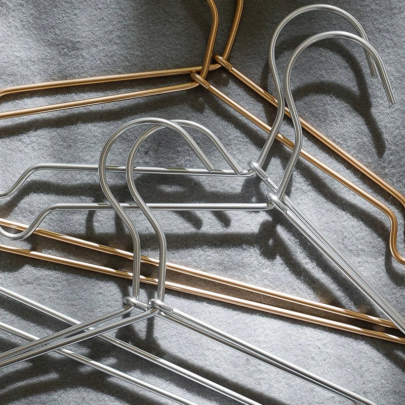 SHIMOYAMA Laundry Hanger /Children Gold Metal Clothes Shirts Hanger for Boutique With Notches