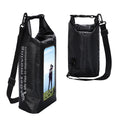 Carbon Fiber 2L Touch Screen Floating Phone Bag Sack Custom Logo Storage Waterproof Dry Bag Roll Top Ocean Pack for Hiking