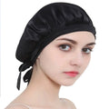 Mulberry Silk Bonnet for Sleeping Black Women Silk Sleep Cap for Curly Night Hair Wrap Head Cover Scarf Protect Braids