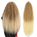 Afro Kinky Curly Crochet Braids Hair Synthetic Ombre Braiding Hair Extensions Marly Hair for Women Brown 613