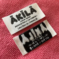 Popular Design Clothing Main Woven LabelHigh Definition Garment Cloth Care Label Wash Label