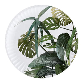 Custom Eco-Friendly Sugarcane Bagasse Disposable Contemporary Dinner Plates-Degradable Round On-Glazed Cold Foods Restaurant Use
