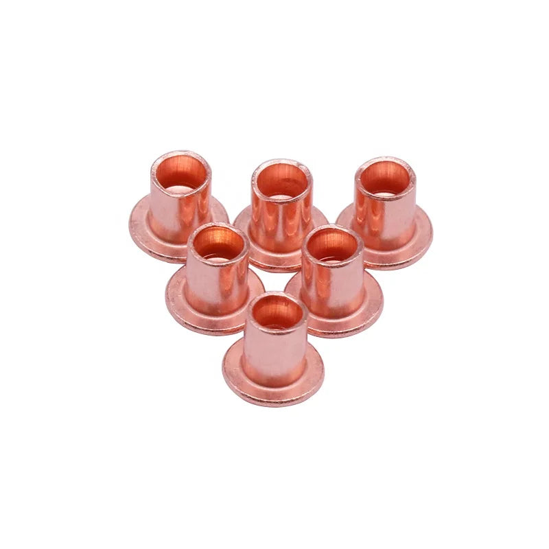 Iron Red Copper Plated Round Head Semi Tubular Rivets Chinese Factory Manufacturers for Hardware Fastening
