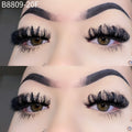 D Curl Fluffy Russian Volume Strip Faux Mink Lash Oem False Eyelashes Natural Russian Strips Eyelash
