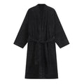 Best Quality Wearable Bathrobe Absorbent Black Cut Pile Terry Cotton Customized Design Luxury Bathrobe for Man