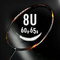 New Arrival WHIZZ Racquet Top Brand  8U ultra Lightweight  High Modulus Graphite Quality Professional PROTECTOR Badminton Racket