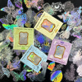 Cool Waterproof Colorful Bronzing Laser Butterfly Holographic Sticker Transparent Hand Account Decorative Diy Stationery Phone