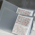 2-Pack Custom Portable Plastic Nail Art Sticker Album Storage Book 80 Slots Good for Organizing Nail Art Tools Minimum 10 Pcs