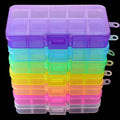 10 Grids Bead Organizer Plastic Storage Box Case Mini Tackle Box Container Jewelry Organizer with Removable Dividers for Sewing