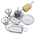 Metal Fast Food Basket French Restaurant Mini Fry Chicken Filter Basket Outdoor BBQ French Fries Basket