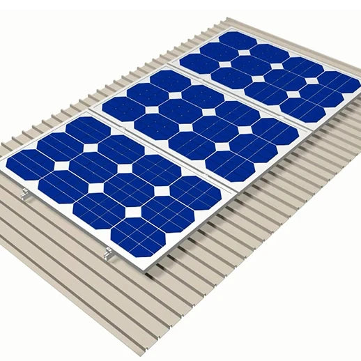 Al6005-T5+SUS304 Yuens Factory Trapezoidal Corrugated Metal Racking Normal Natural Standing Seam Solar Energy Panel System Mount