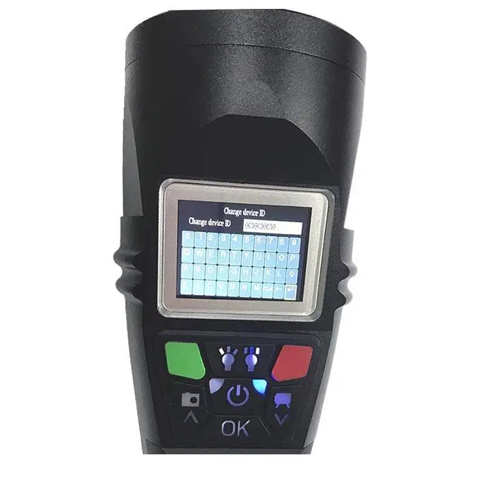 LED Flashlight with Camera DVR Display Rechargeable Inspection Torch for Railroad Warehouse and Industrial Use
