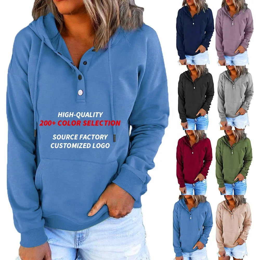Blank Oversized Sublimation Custom Fleece Pullover Hoodies Sweatshirt Hoodies for Women