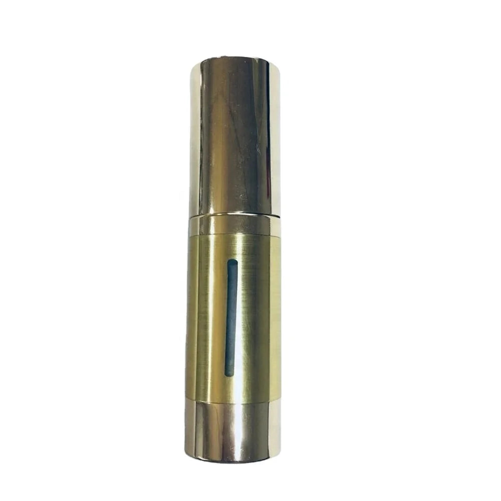 Eco Friendly Luxury Aluminum Silver  Gold 50ml Airless Lotion Pump Bottle
