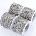 Charm O-Shaped Cuban Chain 304 Stainless Steel Chain Roll Jewelry Findings Components Jewelry Making Supplies