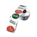 500pcs New Self-adhesive Christmas Sticker Label Morning Color Printing Roll Label