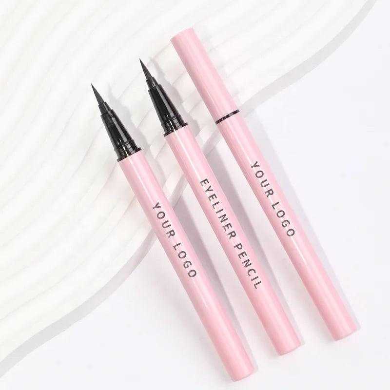 Custom Logo Cosmetics Professional Black Makeup Eye Liner Pen Private Label Eyeliners Eyes Waterproof Liquid Eyeliner Pencil