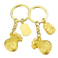New Year Keyrings for Bag Backpack Creative Gold Money Bag Keychain Lucky"Fortune" Pendant 2021 Ra Car Pendant  News Yesargifts