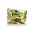 Ready to Ship 200 Pcs Wholesale Loose Gemstones Rectangle Shape Olive Light Yellow Cubic Zirconia