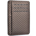 Men's Slim Minimalist Front Pocket Wallets Credit Card Holder Portable PU Leather Wallets