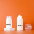 Borui 15ml-120ml White PP Cylindrical Airless Pump Bottle for Lotion Face Mask Wigs Custom Logo Printing Customizable Color