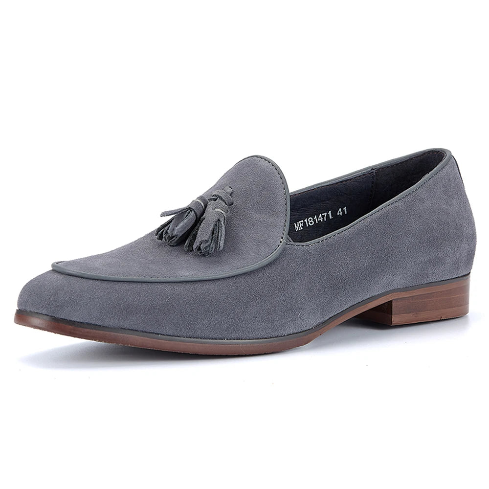 Light Weight Casual Flat Party Moccasin Genuine Leather Shoes for Men Suede Loafers Shoe Boat Shoes for Men