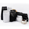 Custom Printed Eight Side Seal Coffee Bean Packaging Bags Leak-Proof Ziplock Valve New Design 250g 500g PE for Coffee Sugar