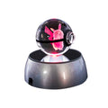 Factory Wholesale New Design Poke Mon Ball K9 Crystal Ball New Crystal Poke Mon Ball With LED Base