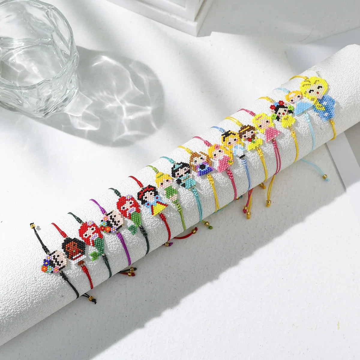 Adjustable DIY Bohemian Style Bracelet Cute Princess Other Fashion Bracelets Handmade Fashion Bangle for Kids with Beads