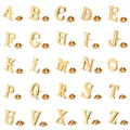 WYSE Men's Custom Metal Badge Brooch 18K Gold-Plated Copper Lapel Pin With 26 Letters A-Z