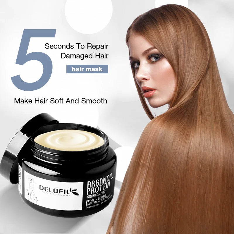 Delofil Hot Sale Deep Repair Mask  OEM/ODM Professional Hair Care Products Smoothing Collagen Hair Treatment for Hair Daily Care