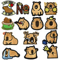 New Stock Iron on /self Sticker  Embroidered Cute Capybara  Patch for T-shirt Hoodies Hat Decoration