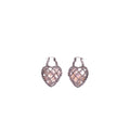 Universal Love Heart Box Natural Pearl Full Brass Platinum Plated Romantic Women's Fashion Jewelry Pendant Earrings