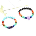 Hight Quality Healing Reiki Natural Gemstones Beads Bracelet Energy Crystal Stones Bangle for Jewelry Making