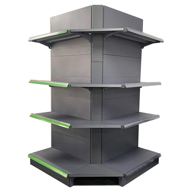 Outer Corner Shelf Supermarket Shelves Color Customize Wall Gondola