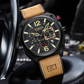 2025 CURREN Watch 8398 Luxury Men Square Brown Quartz Wristwatches Male Luminous Chronograph Dial Leather Clock Sports Watch