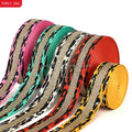 New High Tenacity Leopard Print Gold Thread Customizable Polyester Jacquard Webbing 5cm Bag Belt Strap for Shoulder/Crossbody