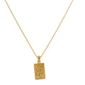 Non Tarnish 18K Gold Plated PVD Snake Rectangle Stainless Steel  Necklace Statement Necklace