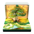 Christmas Gift Decorations Calendar 2026 Novelty Gifts 3D Memo Pad Block Note Paper Cube Laser Cut Paper Craft Art for Gift