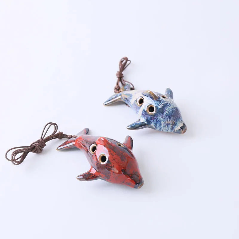 Music Gift 6-hole Ocarina Beginners Musical Instrument Playing Portable Mini 6-hole Alto C Ocarina Flute Toy Tuba Instrument