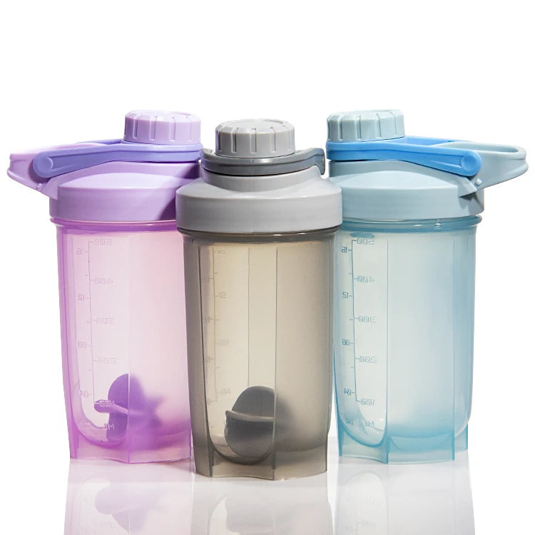 IDEA New Design GYM Custom Logo Plastic Shake Water Sports Protein Shaker Bottle With Shaker Ball